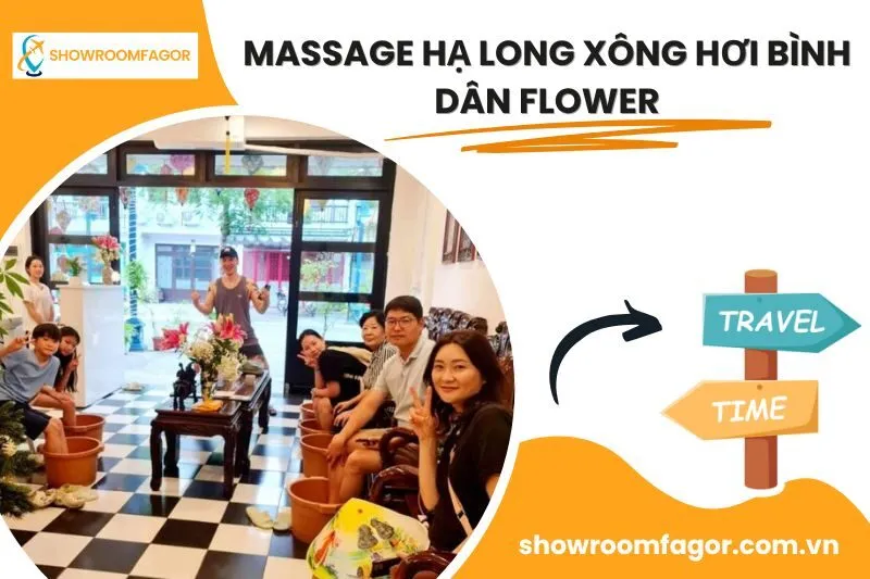 Massage Hạ Long xông hơi bình dân Flower
