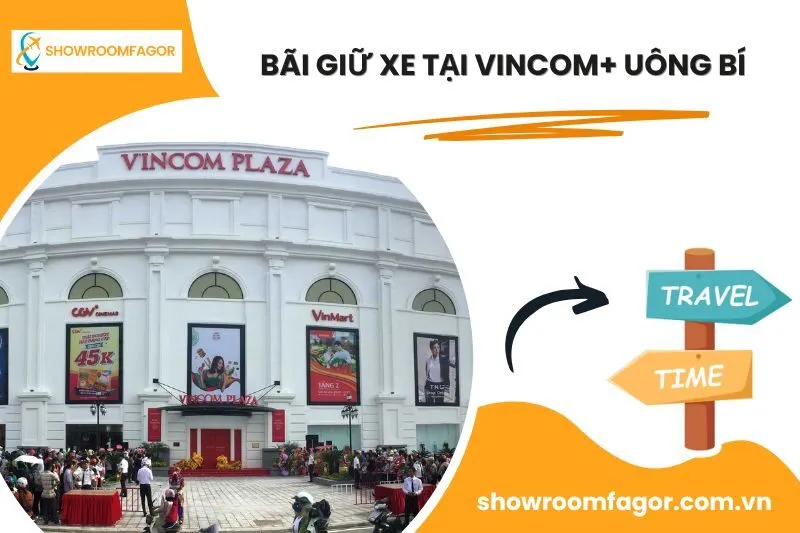 Bãi giữ xe tại Vincom+ Uông Bí