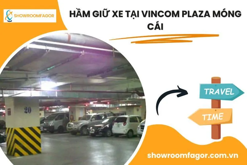 Hầm giữ xe tại Vincom Plaza Móng Cái